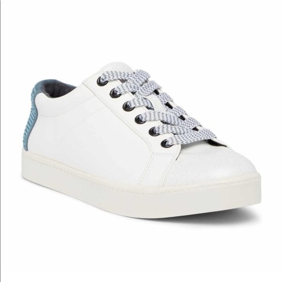 Sam Edelman The Circus Watermelon Rhinestone White Low Top Sneakers 7 - Picture 10 of 12